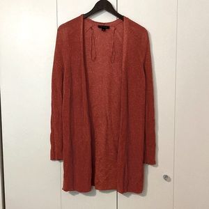 Metallic sweater cardigan